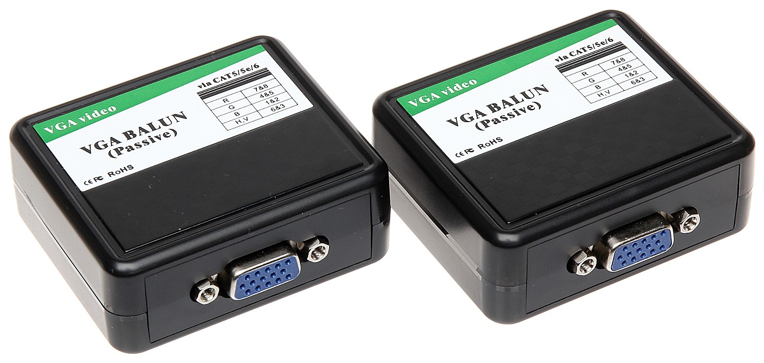 Extender VGA pasiv pe UTP VGA-EX-30 max 1920x1200 WUXGA@45 m