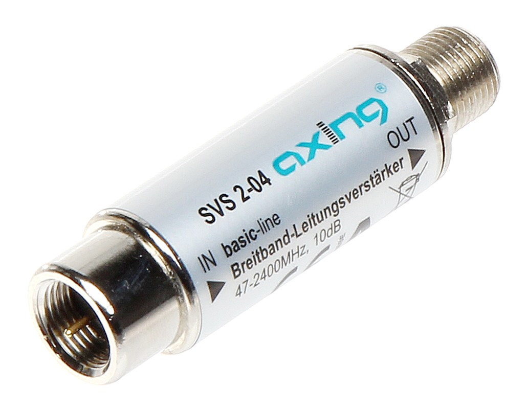 Amplificator TV + satelit inline SVS-2-04 10 dB Axing 47-2400 MHz