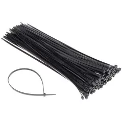 Coliere rapide/șoricei plastic OPC-350X4.8/B pachet 100 bucăți negre - 1