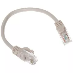 Patchcord UTP Cat.5 gri - 0.2m - 1