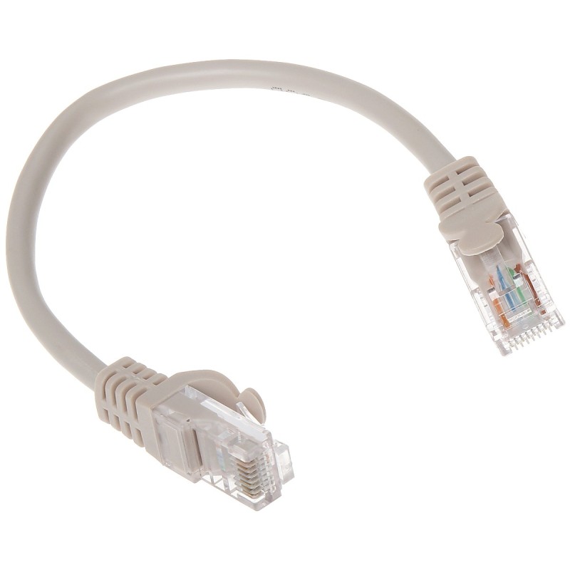 Patchcord UTP Cat.5 gri - 0.2m - 1