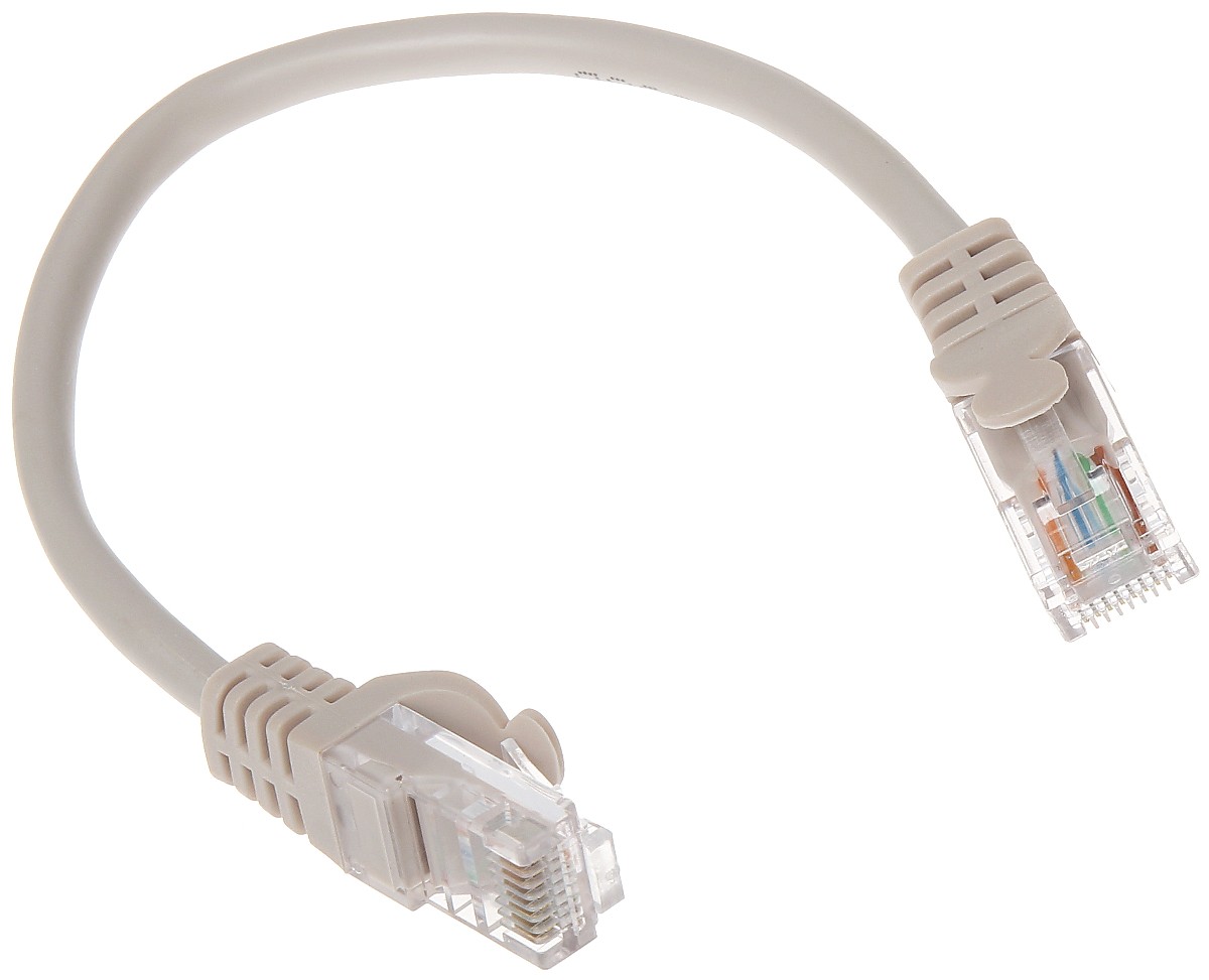 Patchcord UTP Cat.5 gri - 0.2m