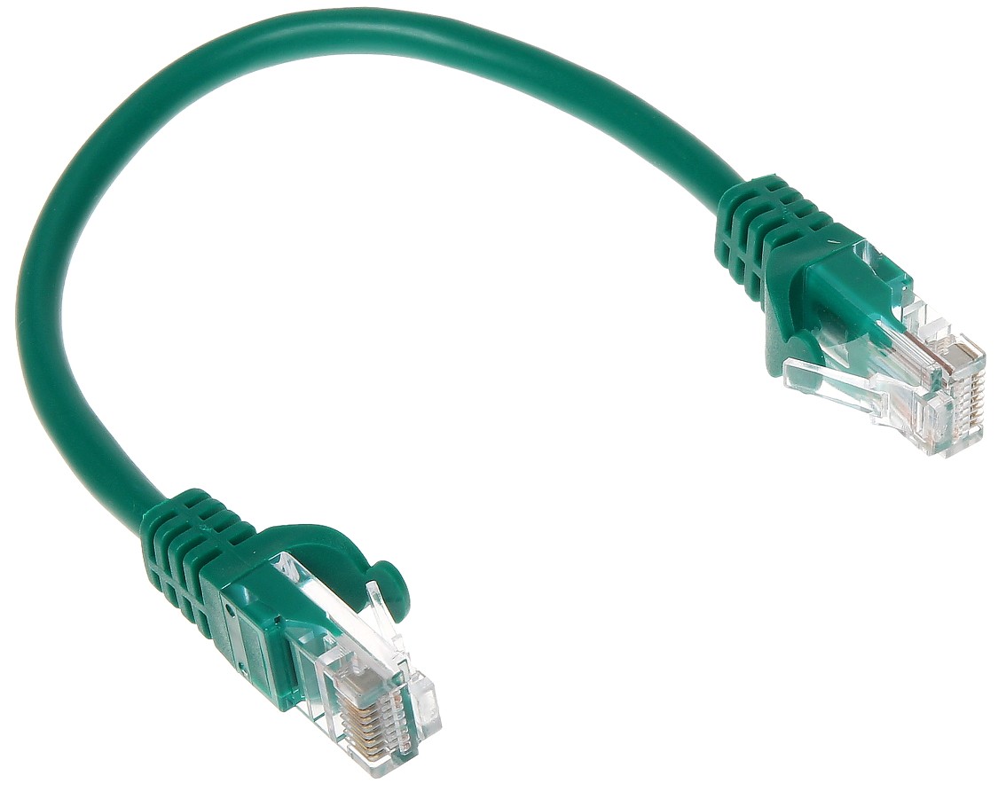 Patchcord UTP Cat.5 verde - 0.2m