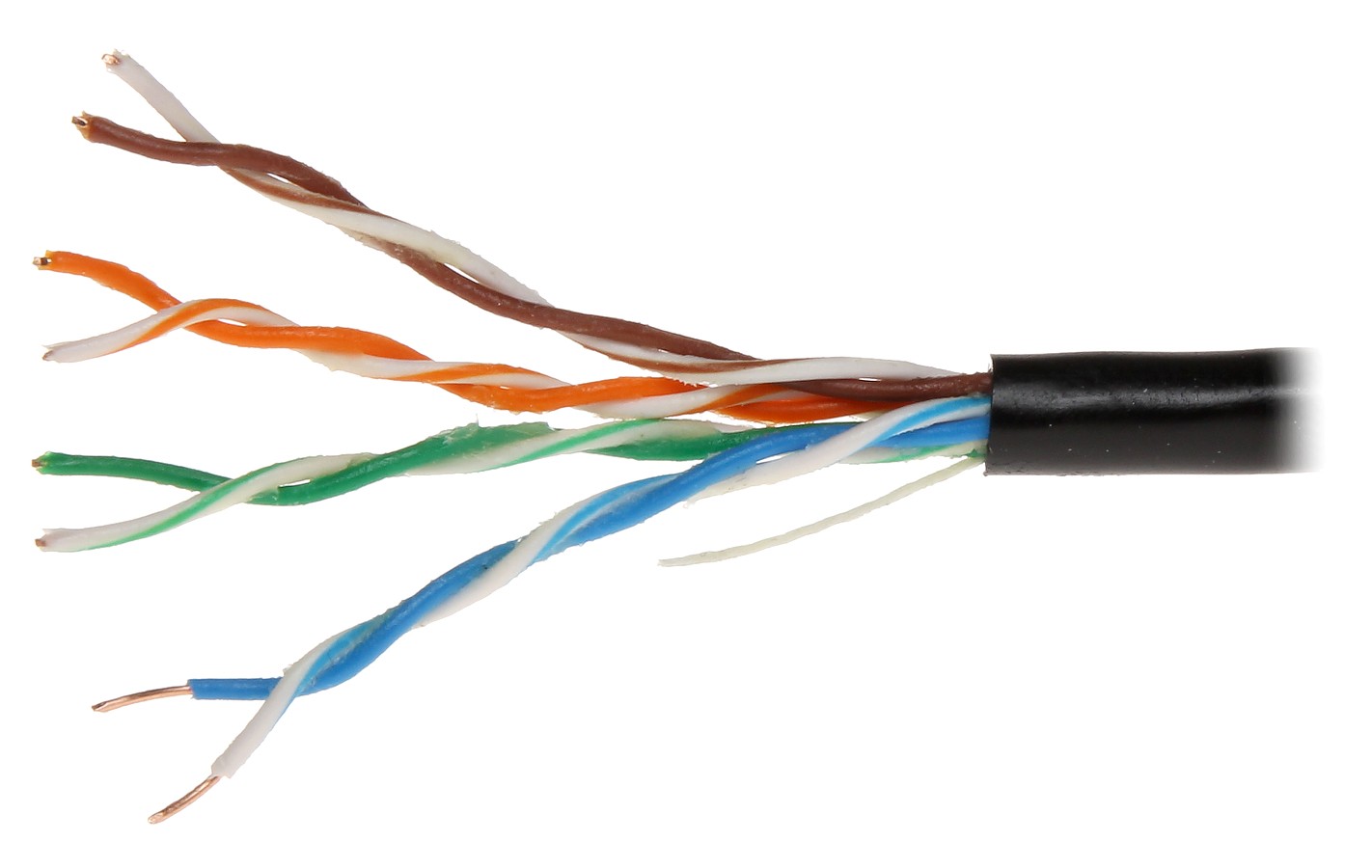 Cablu UTP cat5e PE de exterior cu gel 100% cupru