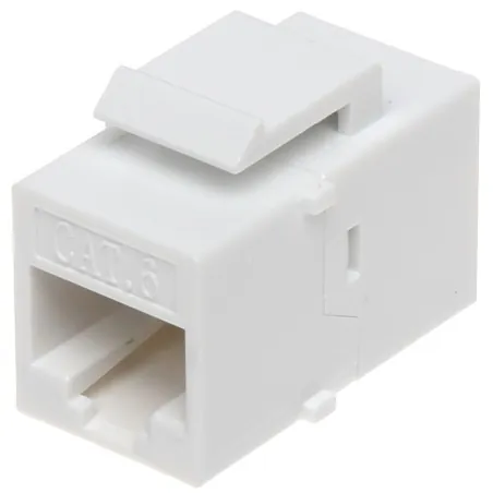 Cuplă RJ45 UTP Cat.6 mamă-mamă Keystone FX-RJ45-G/RJ45-G/6  - 1