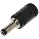 Adaptor cuplă alimentare tată 2.1/5.5 - mamă 2.5/5.5  - 1