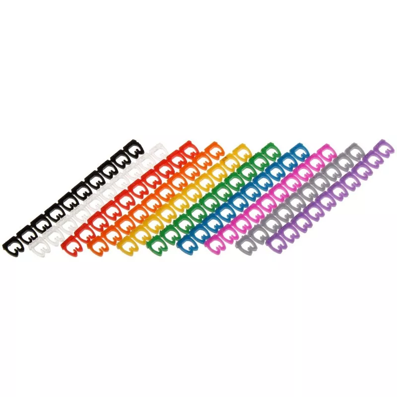 Etichete marcare cabluri multicolor OZN-46/10K(10culori*10 buc) - 1