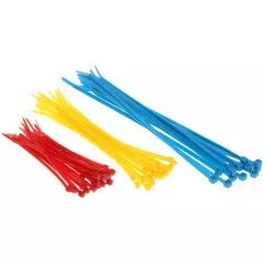 Coliere rapide/șoricei plastic, din Nylon 66, pachet 100 bucăți multicolore - 1