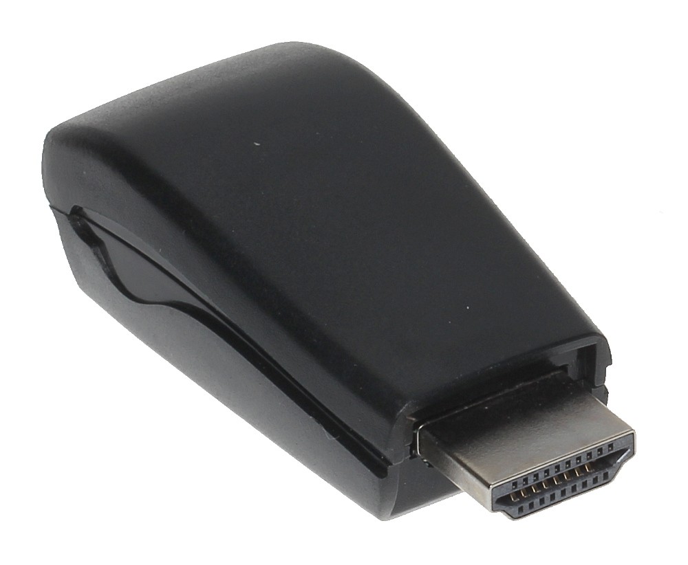 Convertor HDMI la VGA+audio mini pentru monitoare VGA