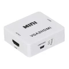 Convertor video VGA+audio stereo FullHD 1080p la HDMI mini - 1