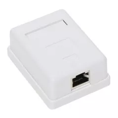 Priza date RJ45 FTP cat 6 alb, 1 post, montaj aplicat RJ45-G5/6 - 1