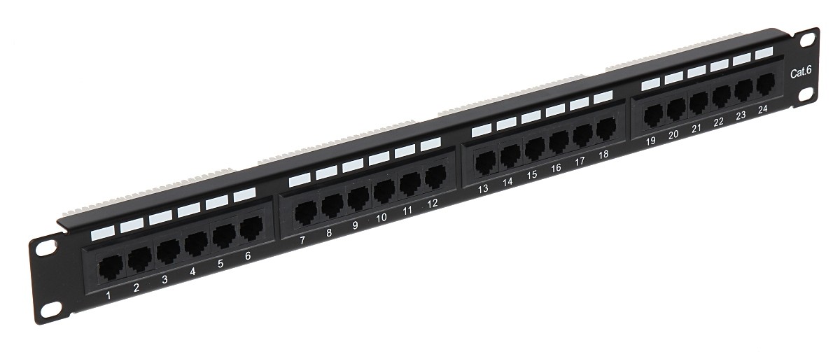 Patch panel 24 porturi UTP Cat.6