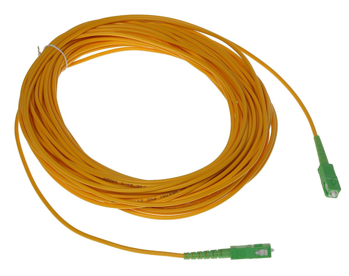 Patchcord FTTH 20m SC/APC-SC/APC singlemode 9/125 conectori verzi