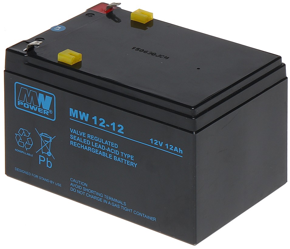 Acumulator 12V/12Ah AGM Mwpower T1 151x98x93mm