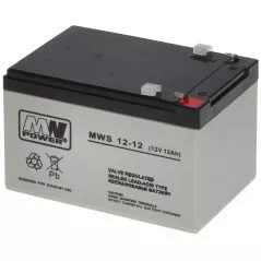 Acumulator 12V/12Ah AGM MWPower 151x98x95mm terminal T1 - 1
