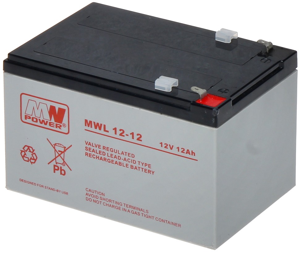 Acumulator 12V/12Ah AGM MWpower T1 151x98x96mm