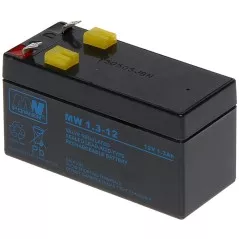 Acumulator UPS 12V 1.3Ah serie MW 97x43x52 mm - 1