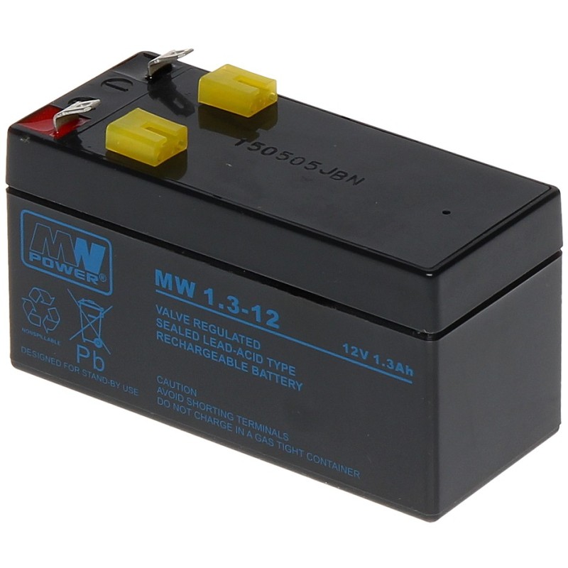 Acumulator UPS 12V 1.3Ah serie MW 97x43x52 mm - 1 Acumulator UPS 12V 1.3Ah serie MW 97x43x52 mm - 1