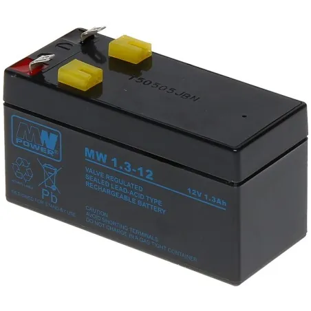 Acumulator UPS 12V 1.3Ah serie MW 97x43x52 mm - 1 Acumulator UPS 12V 1.3Ah serie MW 97x43x52 mm - 1