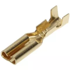 Conector auto papuc mama neizolat plat auriu latime 2.8mm pentru fir 0.5-1mmp - 1