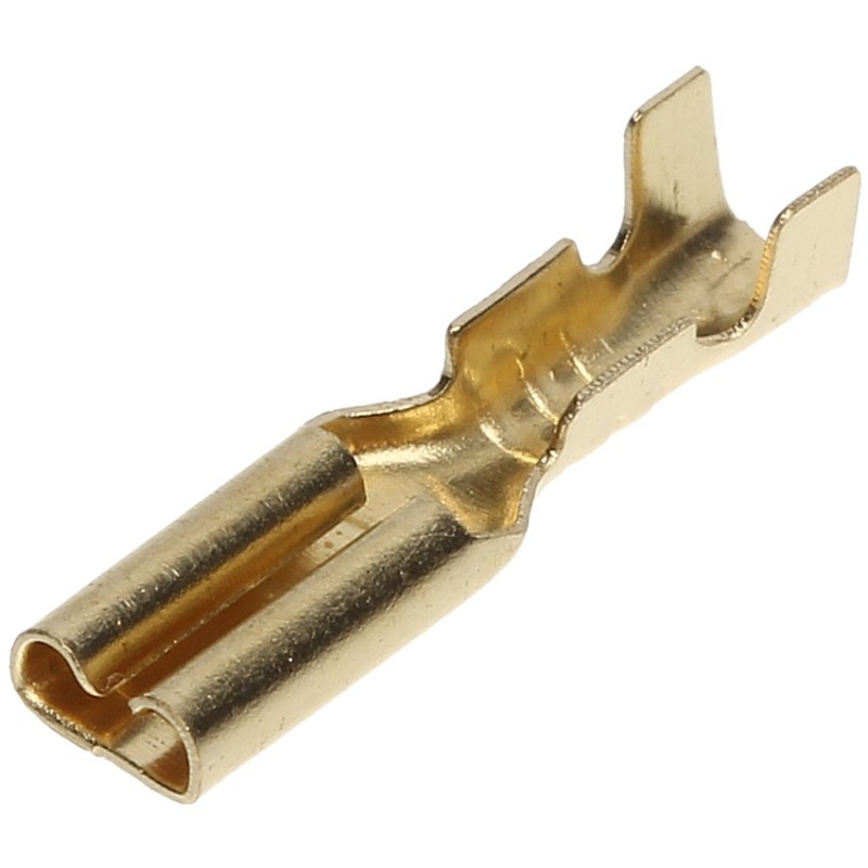 Conector auto papuc mama neizolat plat auriu latime 2.8mm pentru fir 0.5-1mmp - 1