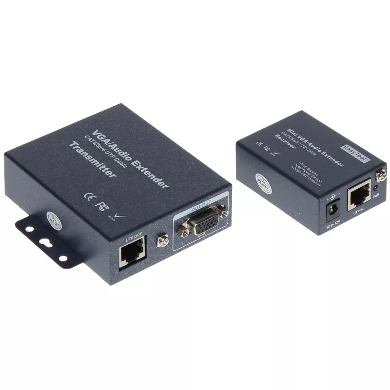 Extender VGA+audio stereo pe UTP VGA+AU/UTP - 1