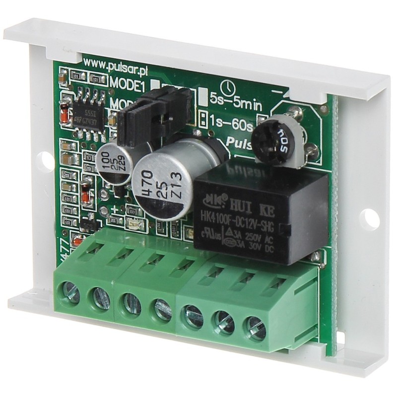 Releu 1xNO/NC cu prelungire impuls 1-60s / 5s - 5 min AWZ-525 Pulsar - 1 Releu 1xNO/NC cu prelungire impuls 1-60s / 5s - 5 min AWZ-525 Pulsar - 1
