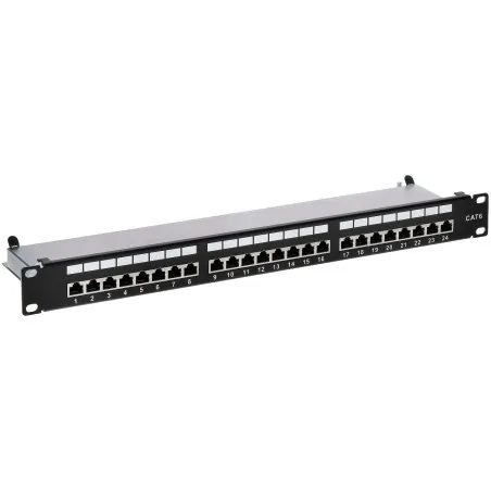 Patch panel 24 porturi FTP Cat.6 ecranat  - 1