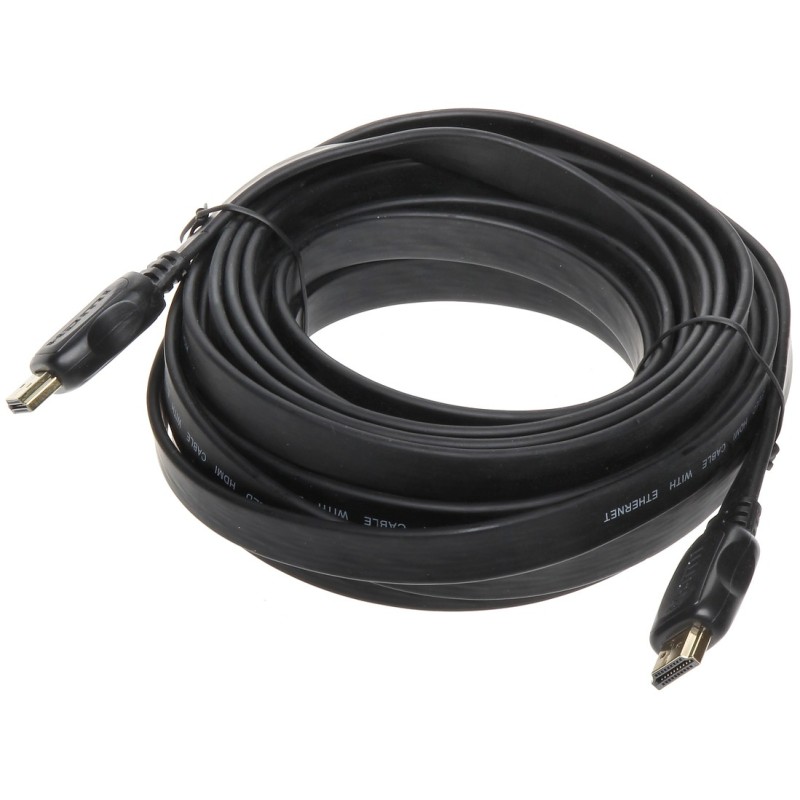 Cablu HDMI v1.4 plat 7 m cu conectori auriti - 1