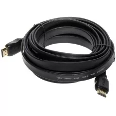Cablu HDMI v1.4 plat 5 m cu conectori auriti - 1