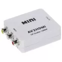 Convertor video 3xRCA la HDMI (video SD+audio stereo) alimentare USB