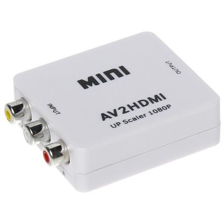 Convertor video 3xRCA la HDMI (video SD+audio stereo) alimentare USB  - 1