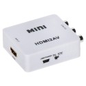 Convertor video HDMI la 3xRCA(video + audio stereo) alimentat USB  - 1