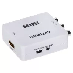 Convertor video HDMI la 3xRCA(video + audio stereo) alimentat USB - 1