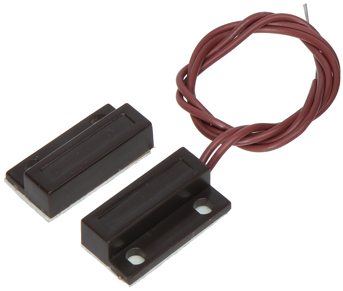 Contact magnetic aplicat NC maro KN-02-BR 30 cm cablu