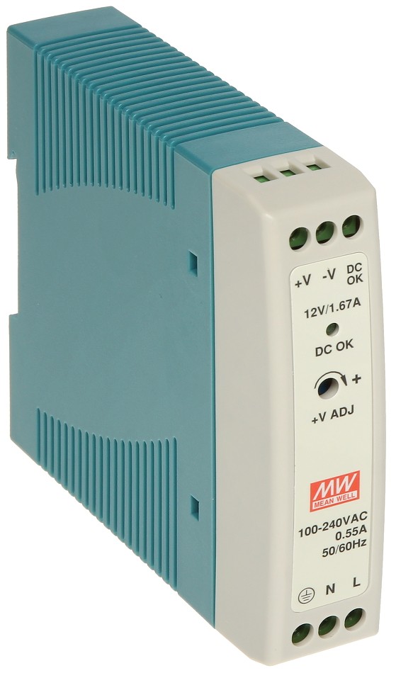 Sursă 12V industrială montaj șină DIN Delta Electronics MDR-20-12