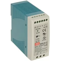 Sursă 12V/5A MeanWell MDR-60-12 industrială montaj șină DIN  - 1