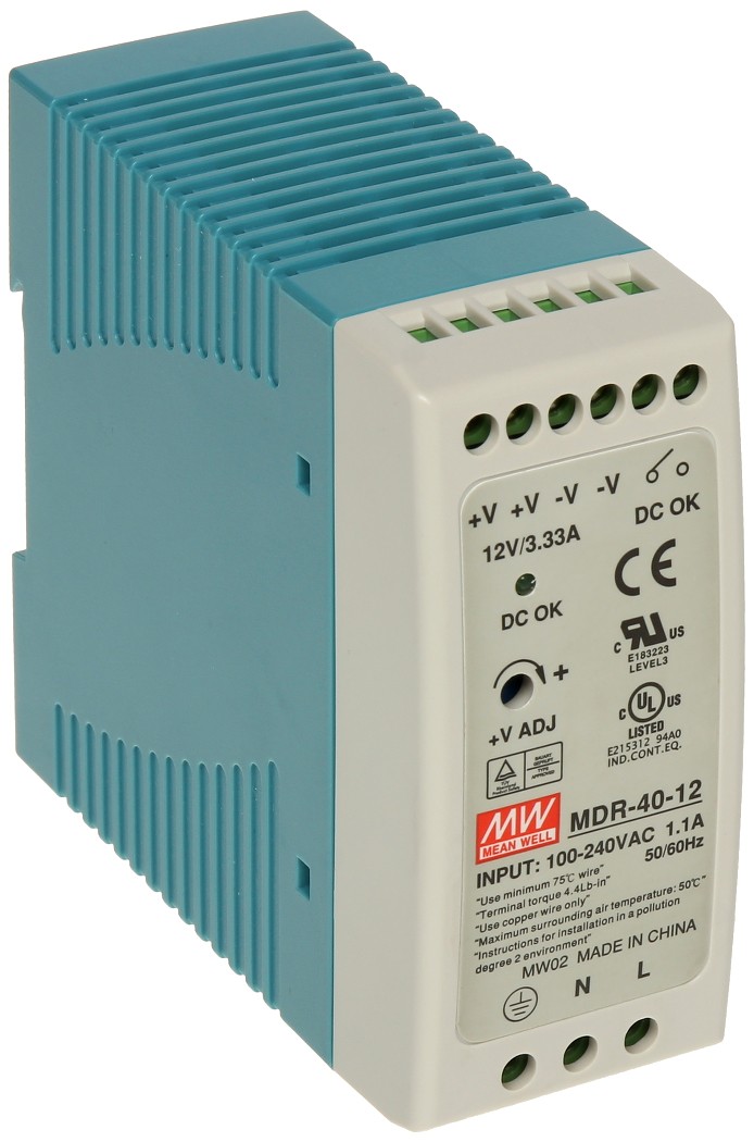 Sursă 12V industrială montaj șină DIN Delta Electronics MDR-40-12