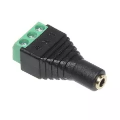 Jack mamă stereo 3.5 mm cu regletă terminală 3 pini - 1