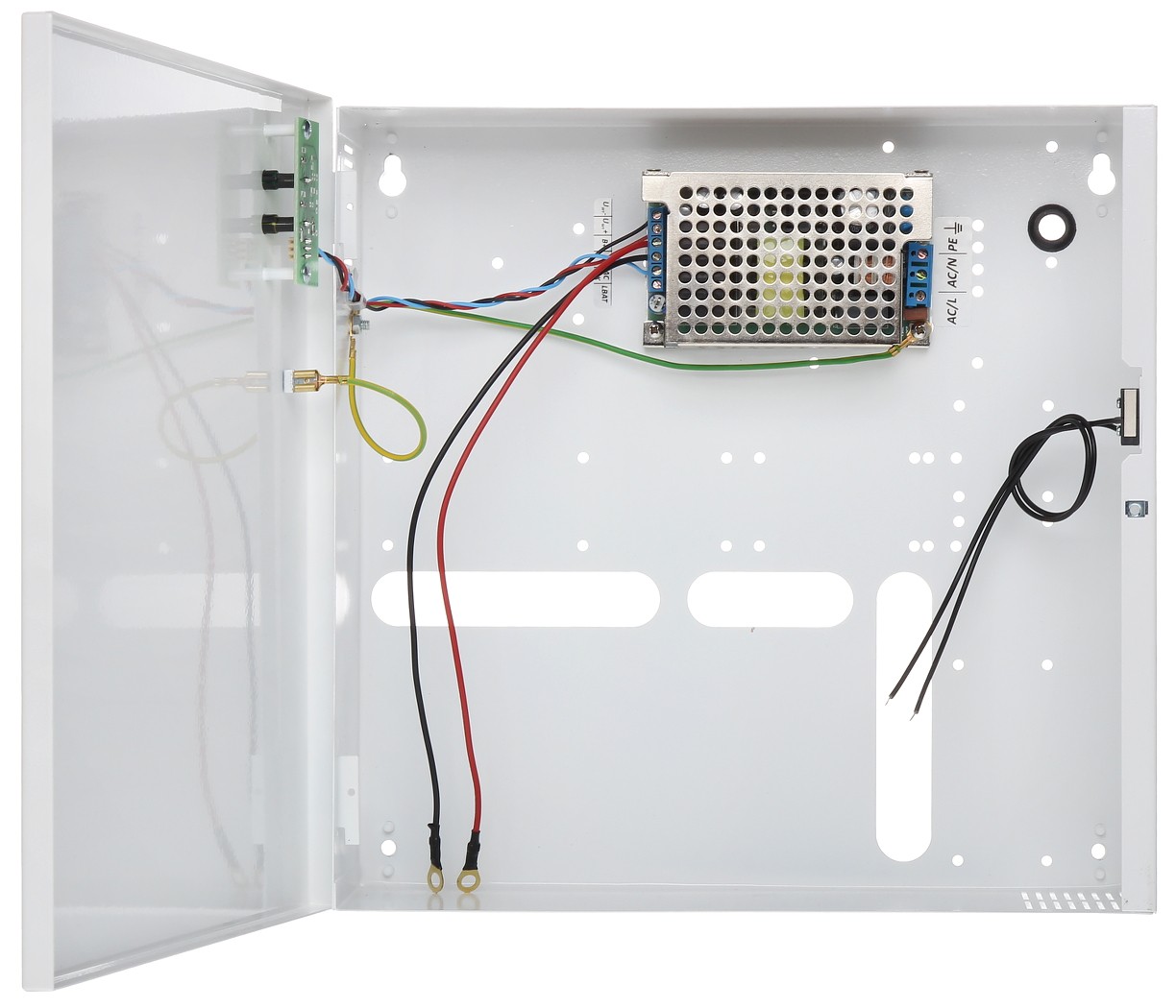 Sursă 12V/5A cu back-up metalică cu spațiu acumulator 18Ah