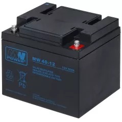 Acumulator 12V/40Ah AGM MWpower M6 196x165x170mm - 1