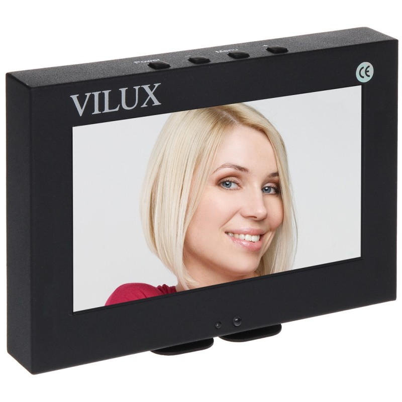 Monitor 7" VILUX 2xBNC, VGA, telecomandă VMT-075M  - 1