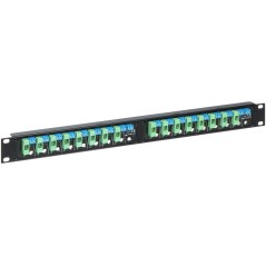 Distribuitor alimentare 16x1A 12-24Vdc cu siguranță LZ-16P/R19 rackabil