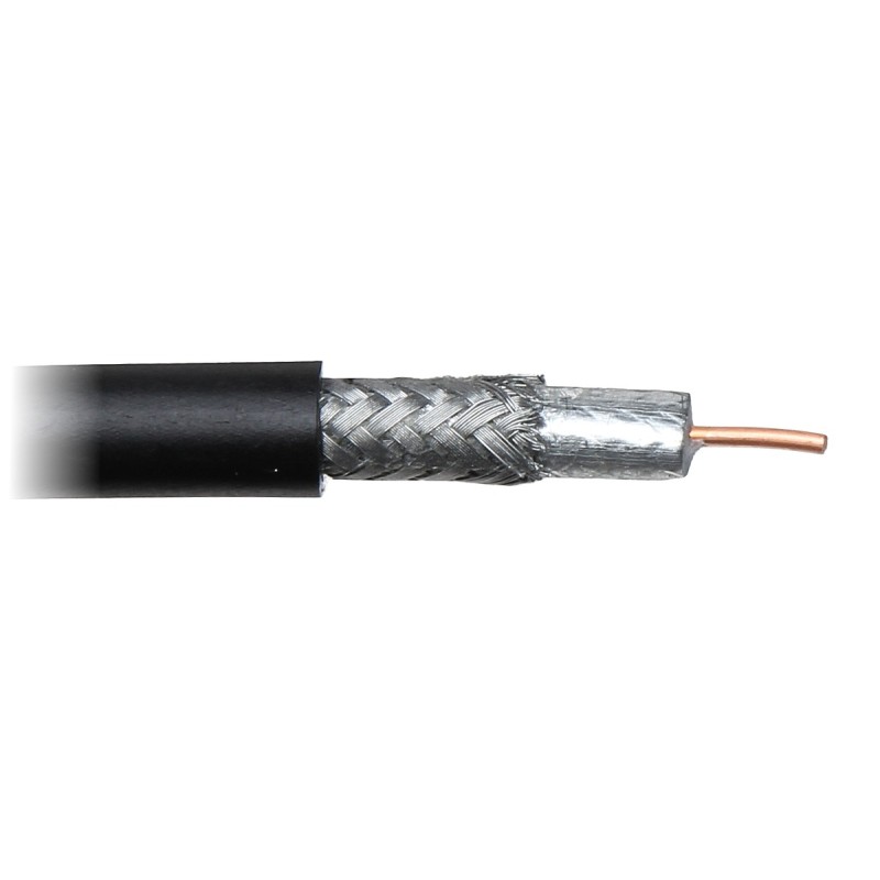 Cablu coaxial de exerior CTF-113/200 cu gel conductor central 1.13mm cupru integral - 1