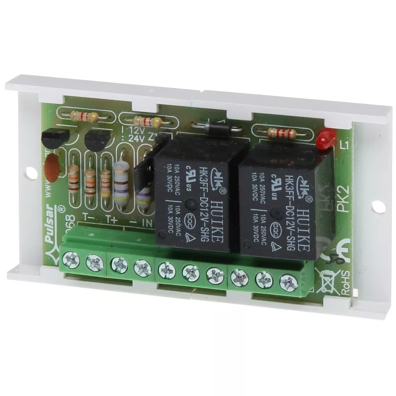 Modul releu 2xNO/NC AWZ-508 comandat T+ sau T- - 1 Modul releu 2xNO/NC AWZ-508 comandat T+ sau T- - 1