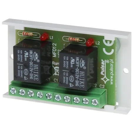 Modul 2 relee 10-14VDC comutare 2A la 50VAC AWZ-529 PULSAR - 1