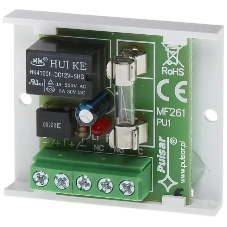 Modul 1 releu NO/NC comandă 10-16V AC/DC comută max 1A/50VDC AWZ-510 Pulsar PULSAR - 1 Modul 1 releu NO/NC comandă 10-16V AC/DC comută max 1A/50VDC AWZ-510 Pulsar PULSAR - 1