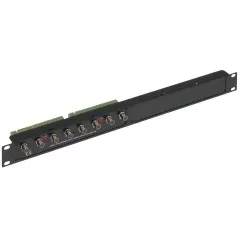 Balun 8 porturi video+alimentare 8Mpix rackabil 19 inch