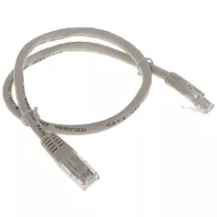 Patchcord UTP Cat.6 gri - 0.5m - 1