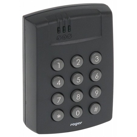 Cititor RFID 125kHz cu tastatură și releu, 4000 utilizatori ROGER - 1